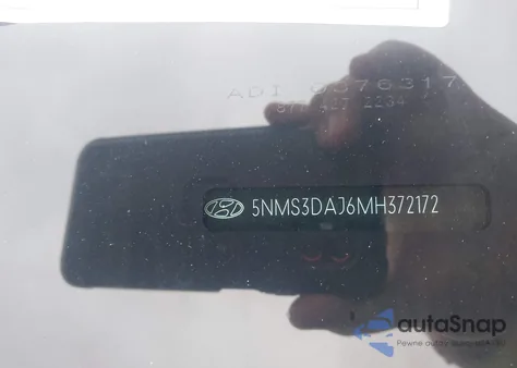 2021 Hyundai Santa Fe Sel z USA, uszkodzony, nr VIN 5NMS3DAJ6MH372172